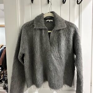 Madewell brushed polo sweater